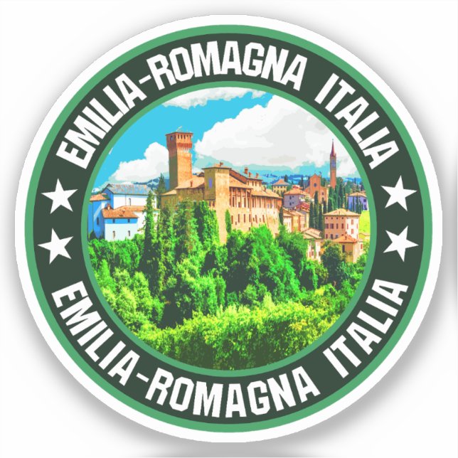 Emilia-Romagna Klistermärken (Framsida)