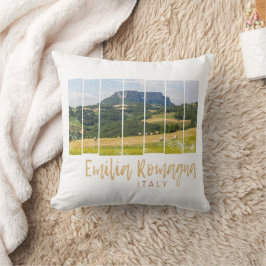 Emilia-Romagna Landscape Italien Vintage Souvenir Kudde
