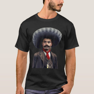 Emiliano Zapata Mexiko Berömd Ansikte Porträtt T Shirt