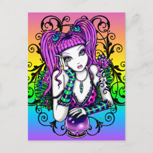 "Emilicous" Crystal Boll Rainbow Fairy Postcard Vykort