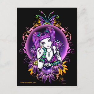 Emilicous Rainbow Fairy Postcard Vykort