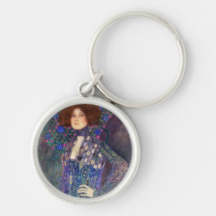 Emilie Floege, 1902 Rund Silverfärgad Nyckelring