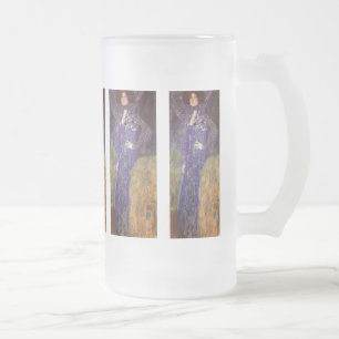 Emilie Floege av: Gustav Klimt Frostat Ölglas