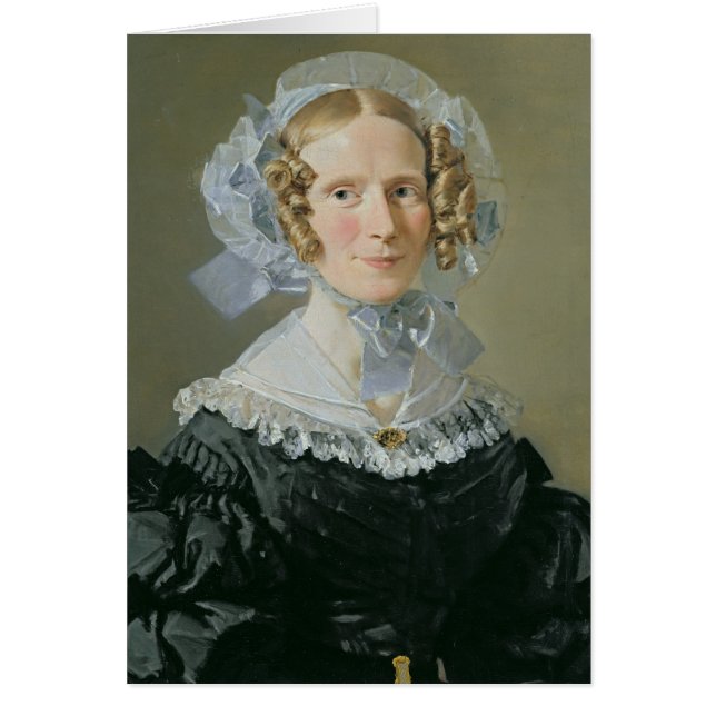 Emilie Kessel 1839 Hälsningskort (Framsidan)