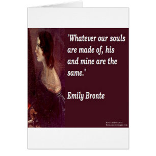 Emily Bronte & Berömd vår själsoffert Hälsningskort