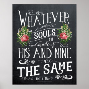 Emily Bronte-citattecken Poster