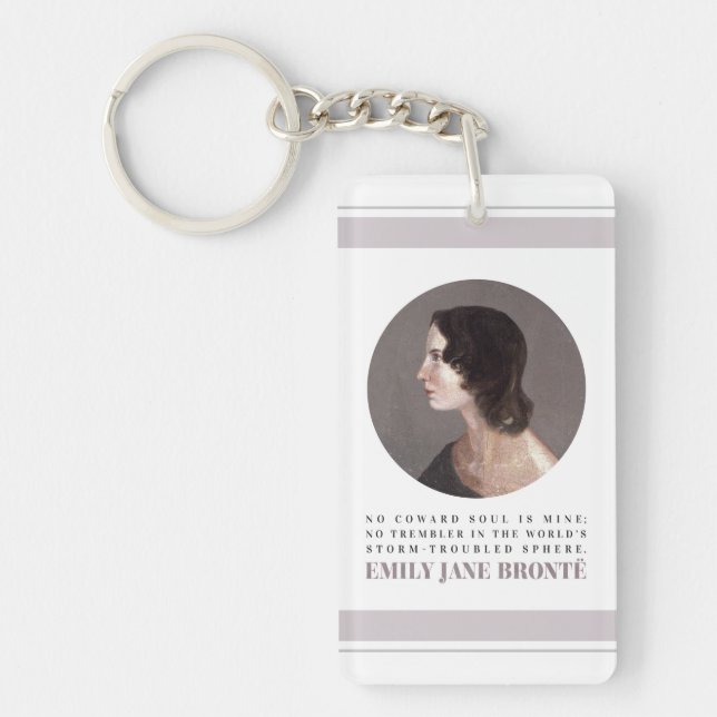 Emily Bronte Porträtt och Quote - No Coward Soul (Framsidan)
