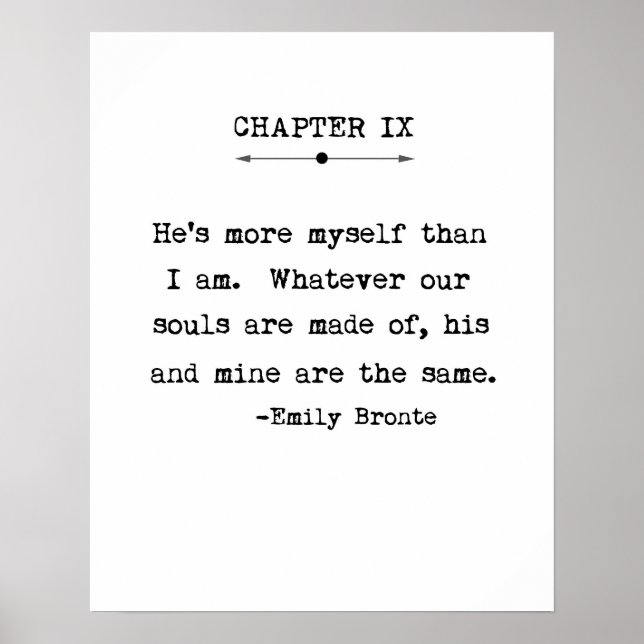 Emily Bronte Quote Poster (Framsidan)