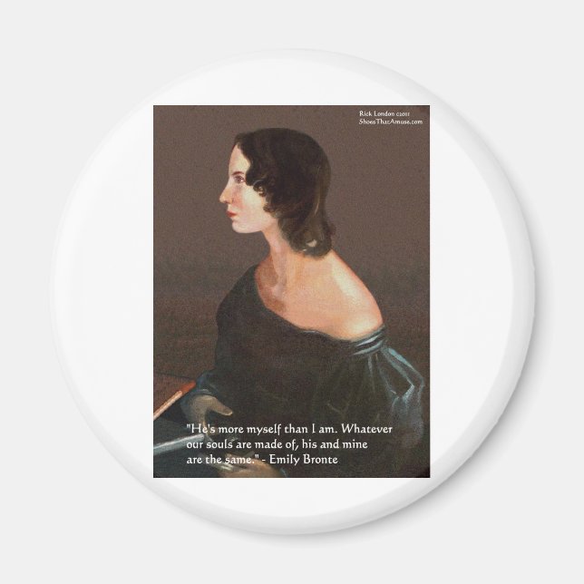 Emily Bronte "Själar Likadana" Kärlekscitat Gåvor  Magnet (Framsidan)