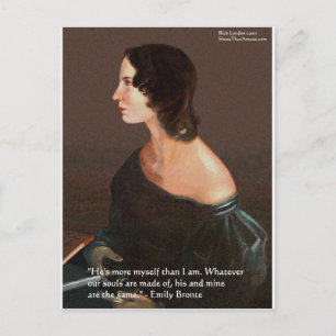 Emily Bronte "Själar Likadana" Kärlekscitat Gåvor Vykort