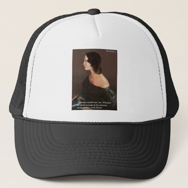 Emily Bronte "Souls Samma" citat och kort för Kärl Keps (Framsida)