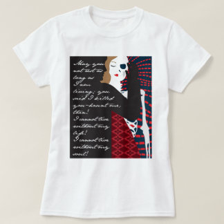 Emily Bronte/Wuthering av höjdgåvadesign med q Tee Shirt