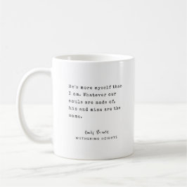 Emily Brontë, Wuthering Heights | Modern Kärlek Kaffemugg