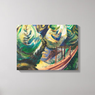 Emily Carr Väg Bland Gräs Canadian Landscape Canvastryck