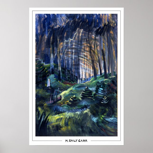 Emily Carr Zedign Art Poster nr 11 (Framsidan)