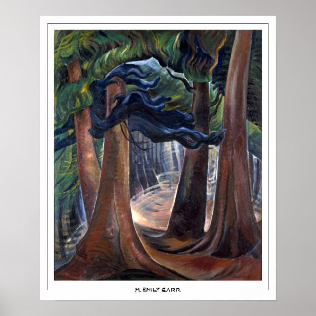 Emily Carr Zedign Art Poster nr 16 (Framsidan)