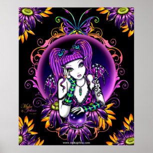 Emily Crystal Boll Flower Rainbow Fairy Poster