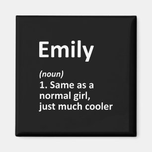 Emily Definition Personlig Namn Funny Birthday Magnet