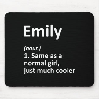 Emily Definition Personlig Namn Funny Birthday Musmatta