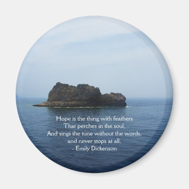 Emily Dickenson - inspirationstakt för läkning Magnet (Framsidan)