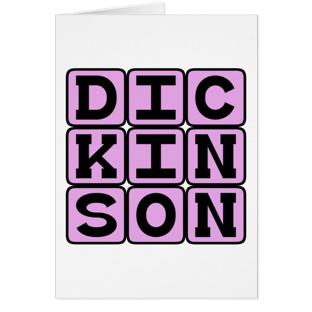 Emily Dickinson, amerikansk Poet Hälsningskort (Framsidan)