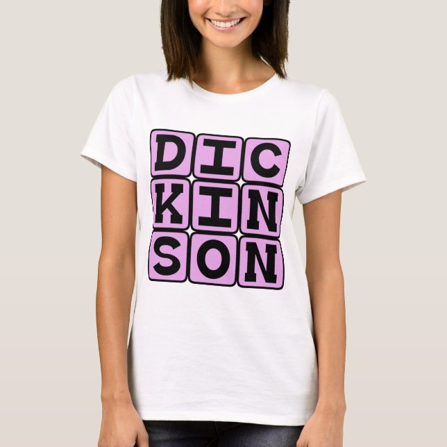 Emily Dickinson, amerikansk Poet Tee (Framsida)