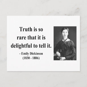 Emily Dickinson Citat 7b Vykort