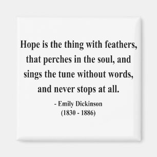Emily Dickinson citationstecken 1a Magnet