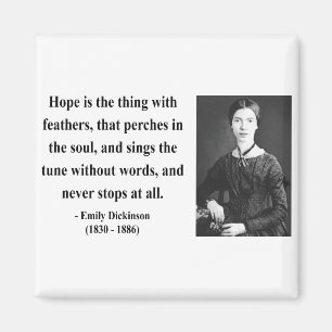 Emily Dickinson citationstecken 1b Magnet