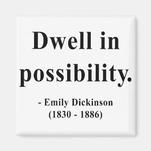 Emily Dickinson citationstecken 2a Magnet