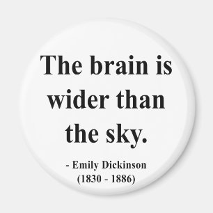 Emily Dickinson citationstecken 3a Magnet