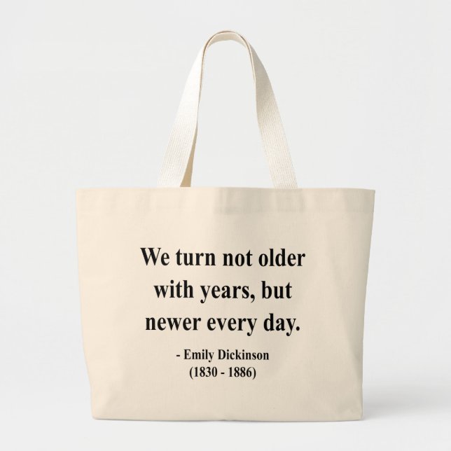 Emily Dickinson citationstecken 4a Jumbo Tygkasse (Framsidan)