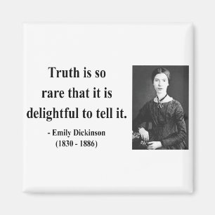 Emily Dickinson citationstecken 7b Magnet