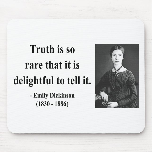 Emily Dickinson citationstecken 7b Musmatta (Framsidan)