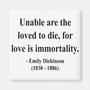 Emily Dickinson citationstecken 8a Magnet