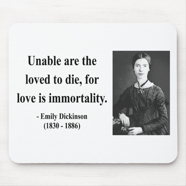 Emily Dickinson citationstecken 8b Musmatta (Framsidan)