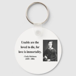 Emily Dickinson citationstecken 8b Nyckelring