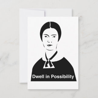 Emily Dickinson Dwell i potentiella inbjudningar