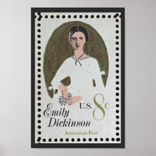Emily Dickinson frimärke Poster
