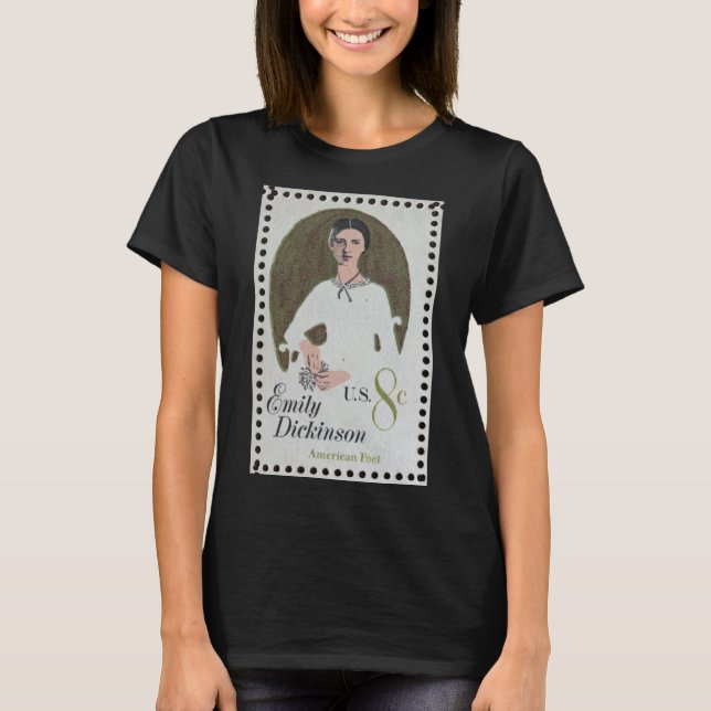 Emily Dickinson frimärke  T Shirt (Framsida)