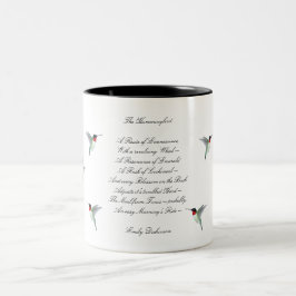 Emily Dickinson Hummingbird 2-Tone cafee Mugg