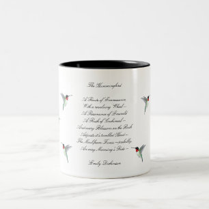 Emily Dickinson Hummingbird 2-Tone cafee Mugg