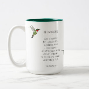 Emily Dickinson Hummingbird Två-Tonad Mugg