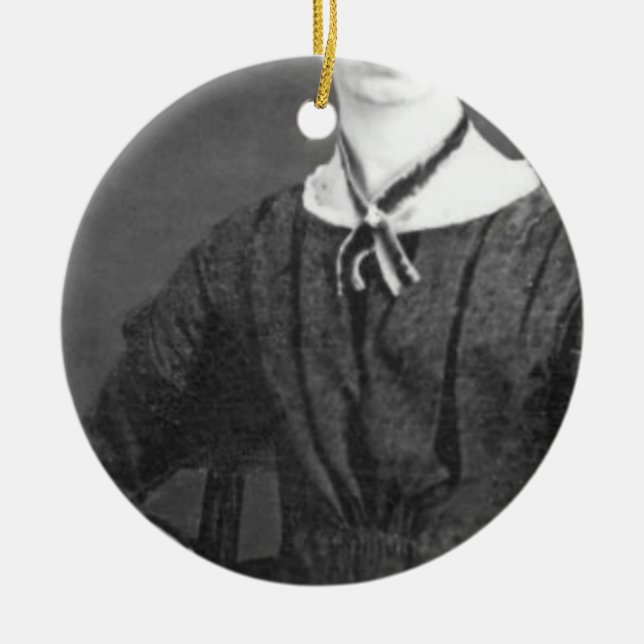 Emily Dickinson Julgransprydnad Keramik (Framsidan)