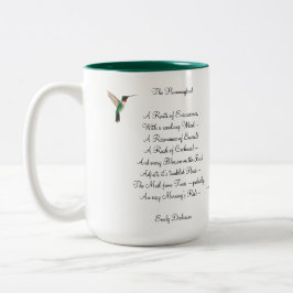 Emily Dickinson Kolibri Tvåtonig Kaffe Mugg