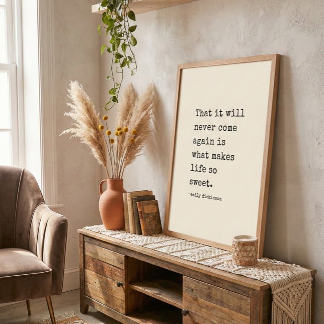 Emily Dickinson Litterär Författarcitat Maskinskri Poster (Skapare uppladdad)
