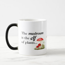 Emily Dickinson "Mushroom is the Elf of Plants" Magisk Mugg