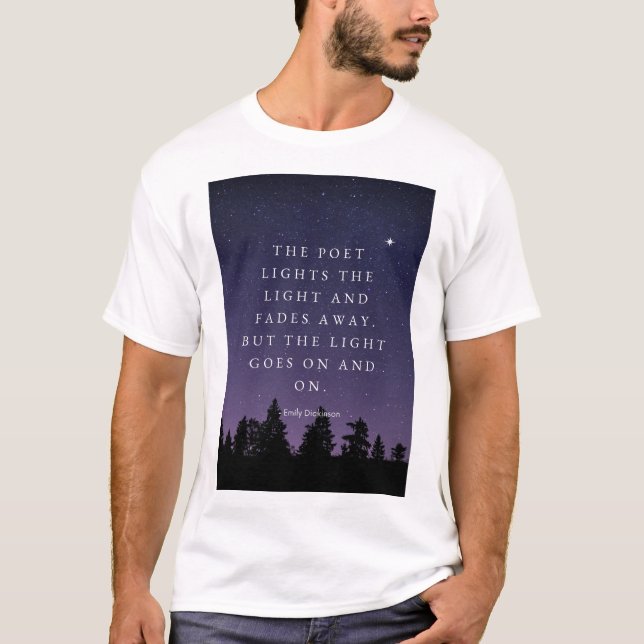 Emily Dickinson Poster T Shirt (Framsida)