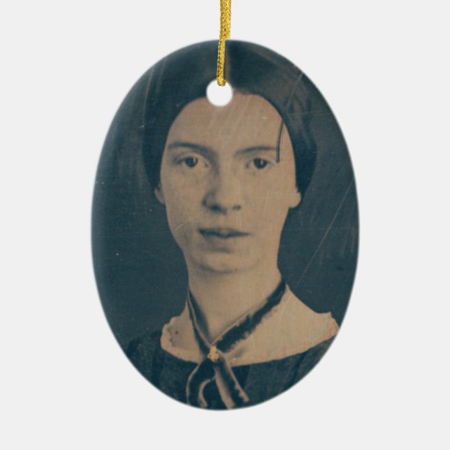 Emily Dickinson prydnad Julgransprydnad Keramik (Framsidan)