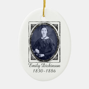 Emily Dickinson prydnad Julgransprydnad Keramik